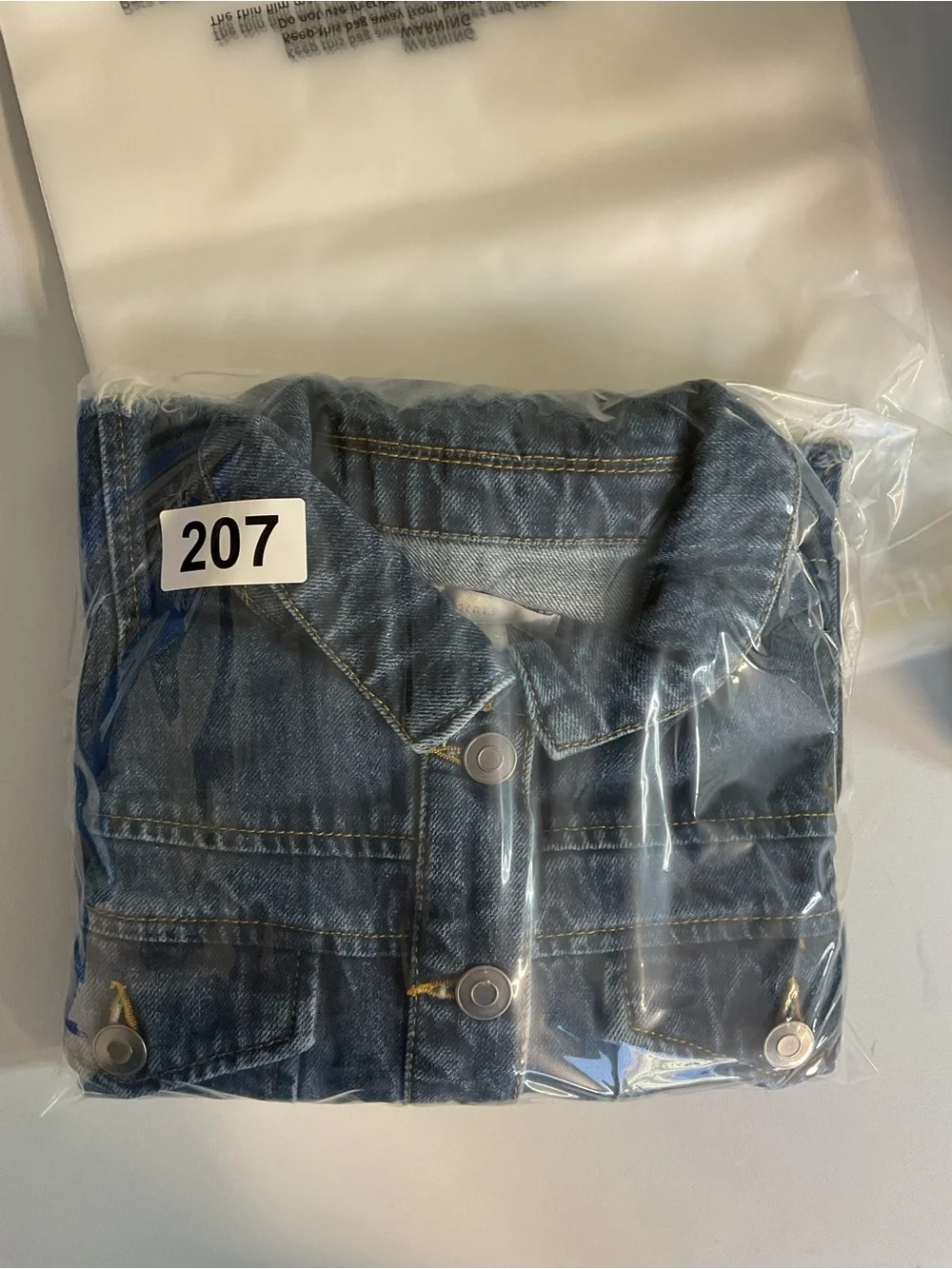 GB girls Blue Denim Button-Front Jean Jacket